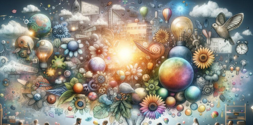 Imagination und Imaginationstherapien, fotorealtistisch, unscharf