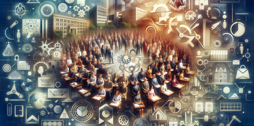 Verbände, Institutionen, Interessensgemeinschaften, Gesellschaften, fotorealistisch, unscharf